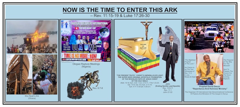 NOW IS THE TIME TO ENTER THIS ARK